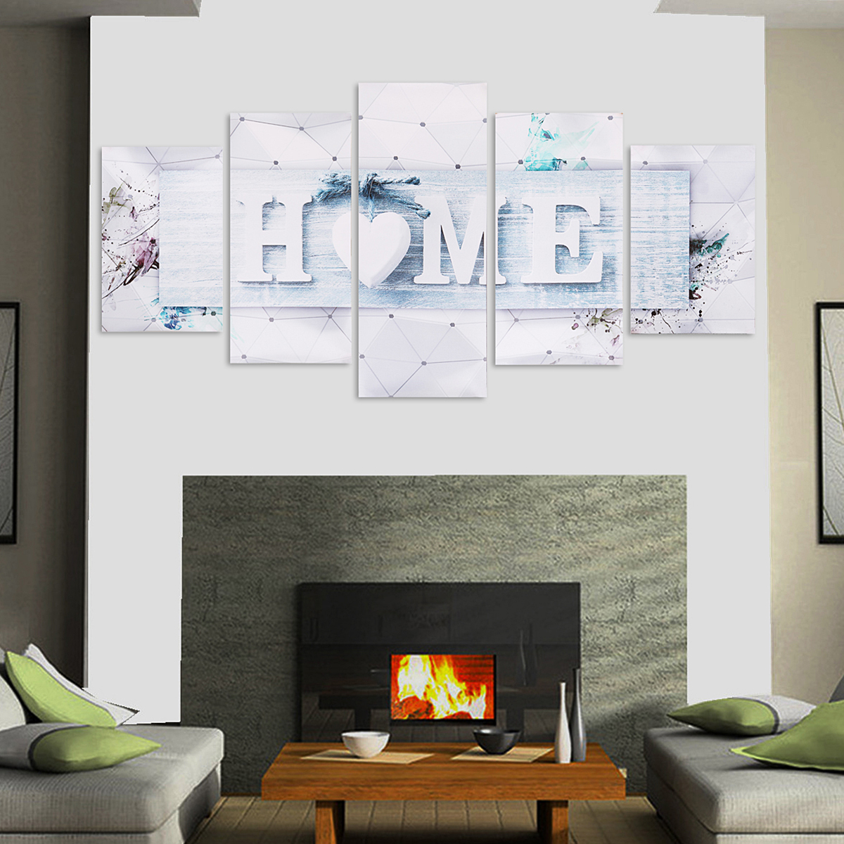 5-Pcs-Unframed-Canvas-Art-Print-Paintings-Picture-Home-Modern-Wall-Hanging-Decor-1361704-9