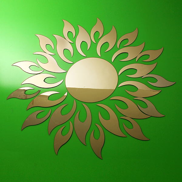 Acrylic-3D-Sunflower-Mirror-Effect-Wall-Sticker-Decal-948449-2