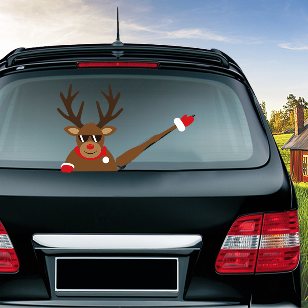 Christmas-Car-Rear-Window-Wiper-Scraper-Sticker-Detachable-Creative-PVC-Car-Decor-Sticker-UV-Protect-1586426-4