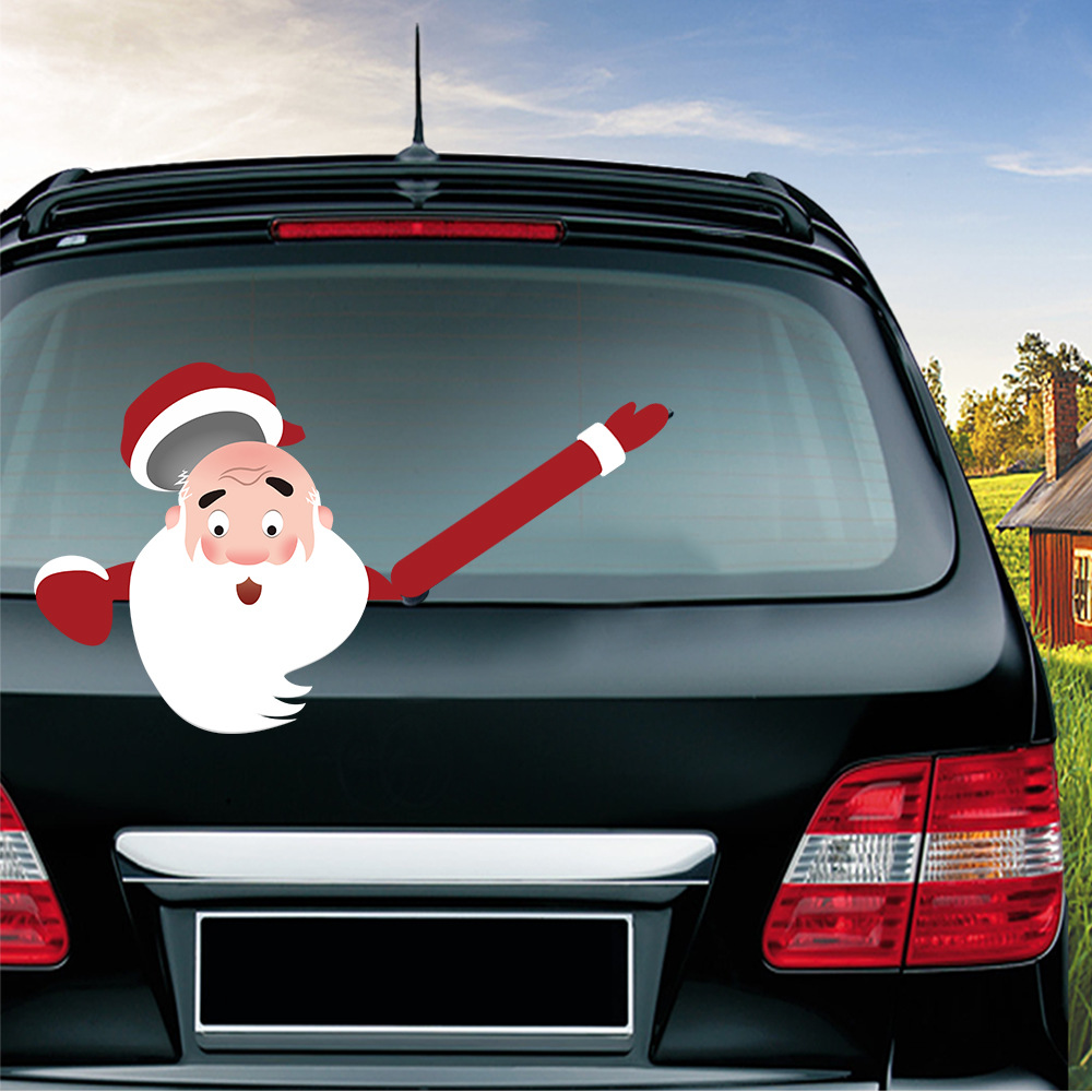 Christmas-Car-Rear-Window-Wiper-Scraper-Sticker-Detachable-Creative-PVC-Car-Decor-Sticker-UV-Protect-1586426-5