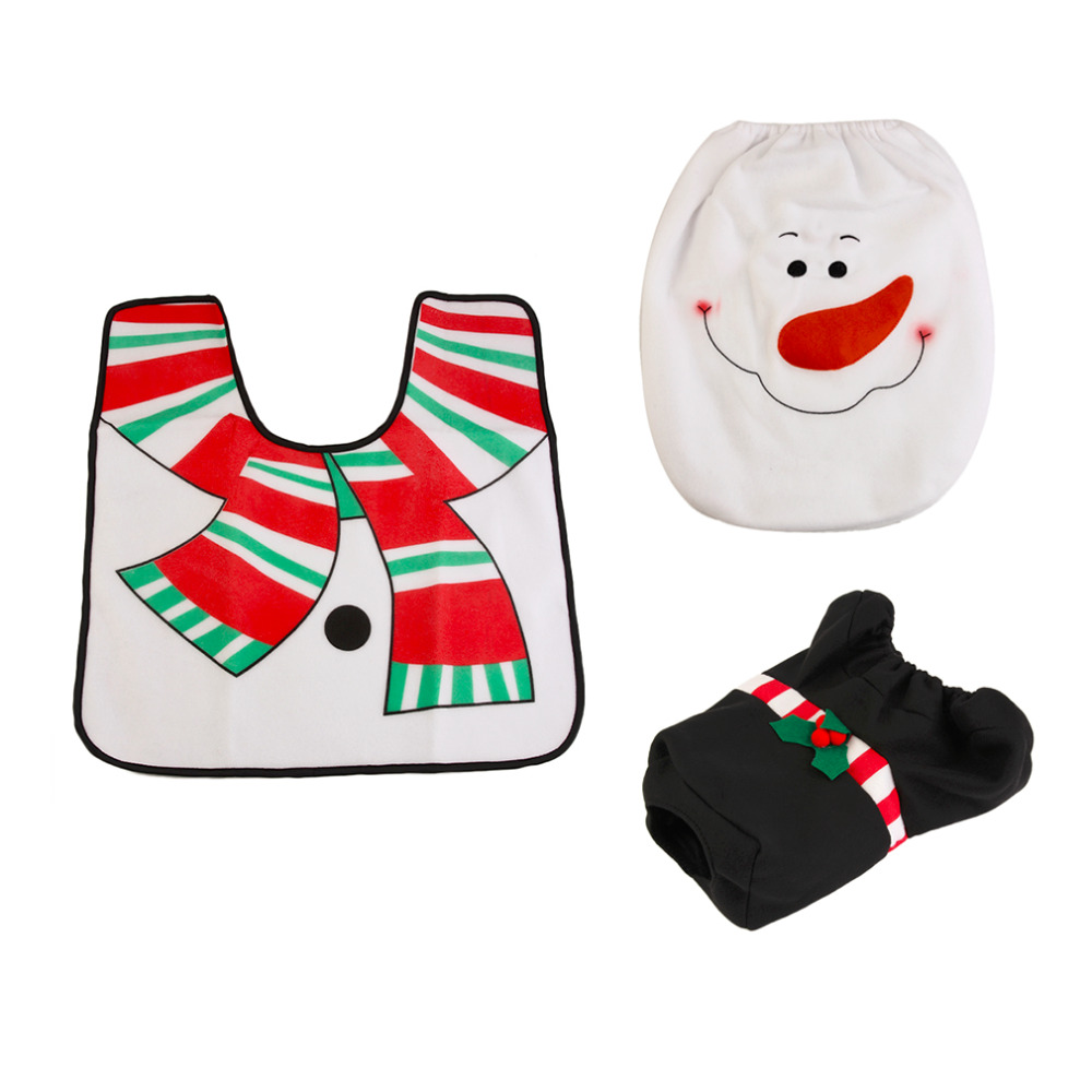 Christmas-Honana-BH227-Reindeer-Toilet-Seat-Cover-Happy-Santa-Closestool-Decorations-Rug-Set-1210285-7