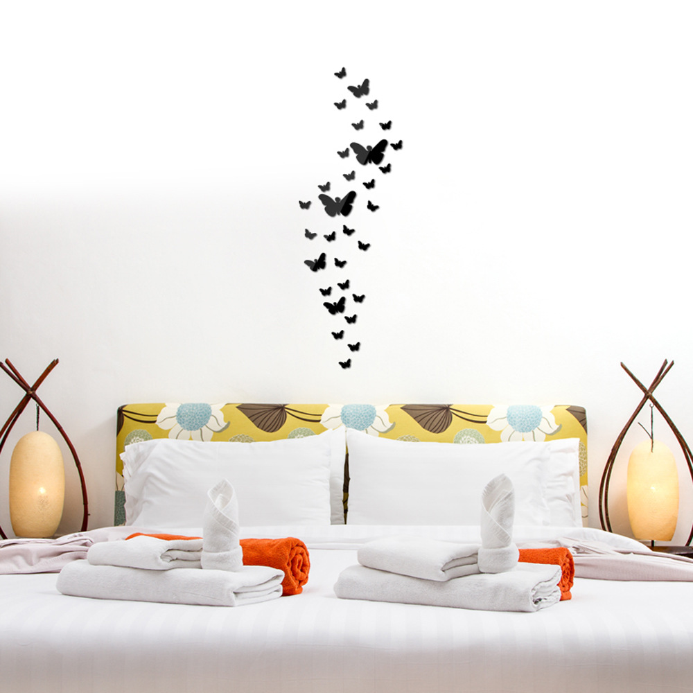 Honana-DX-Y5-30PCS-Butterfly-Combination-3D-Mirror-Wall-Stickers-Home-Decor-DIY-Room-Decoration-1168473-4