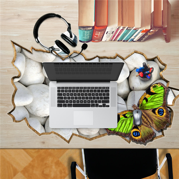 Stone-Butterfly-PAG-STICKER-3D-Desk-Sticker-Wall-Decals-Home-Wall-Desk-Table-Decor-Gift-1004599-3