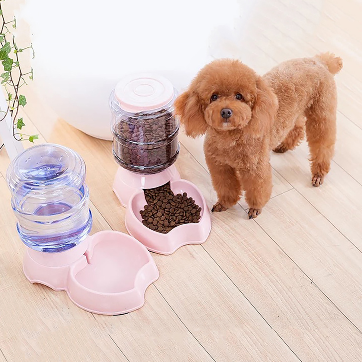 38L-Automatic-Dog-Cat-WaterFood-Feeder-Gravity-Pet-Water-Dispensers-Food-Bowl-1882245-11