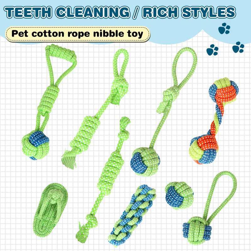 79-Pcs-Dog-Teeth-Rope-Strong-Tooth-Cleaning-Chew-Pet-Toys-Kit-1882230-1