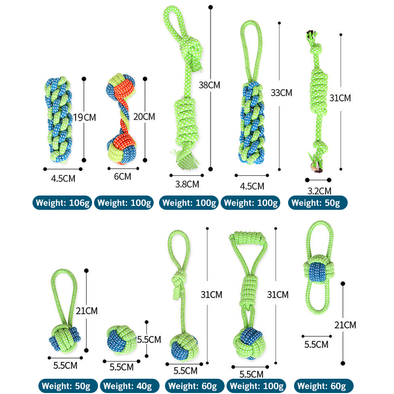 79-Pcs-Dog-Teeth-Rope-Strong-Tooth-Cleaning-Chew-Pet-Toys-Kit-1882230-2