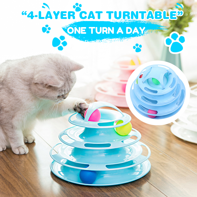 Four-layer-Cat-Turntable-Cat-Toy-Funny-Interactive-Amusement-Ball-Pet-Supplies-1843025-4