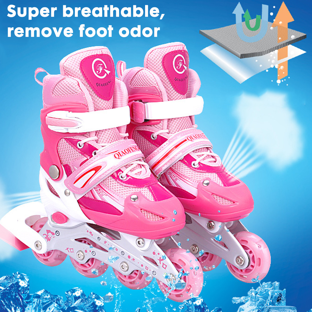 Single-Flash-Skates-Skate-Shoes-Inline-Skates-Adjustable-Inline-Skates-Speed-Skates-Breathable-Adult-1862956-2