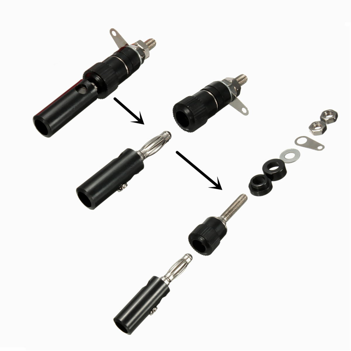DANIU-50-Pairs-4mm-Terminal-Banana-Plug-Socket-Jack-Connectors-Instrument-Light-Tools-Black-and-Red-1358118-10