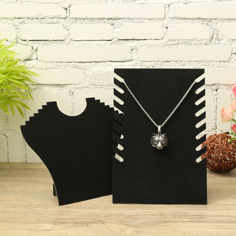 Velvet-Necklace-Chain-Display-Two-Shaped-Stand-Cardboard-Jewelry-Holder-Rack-1259177-1