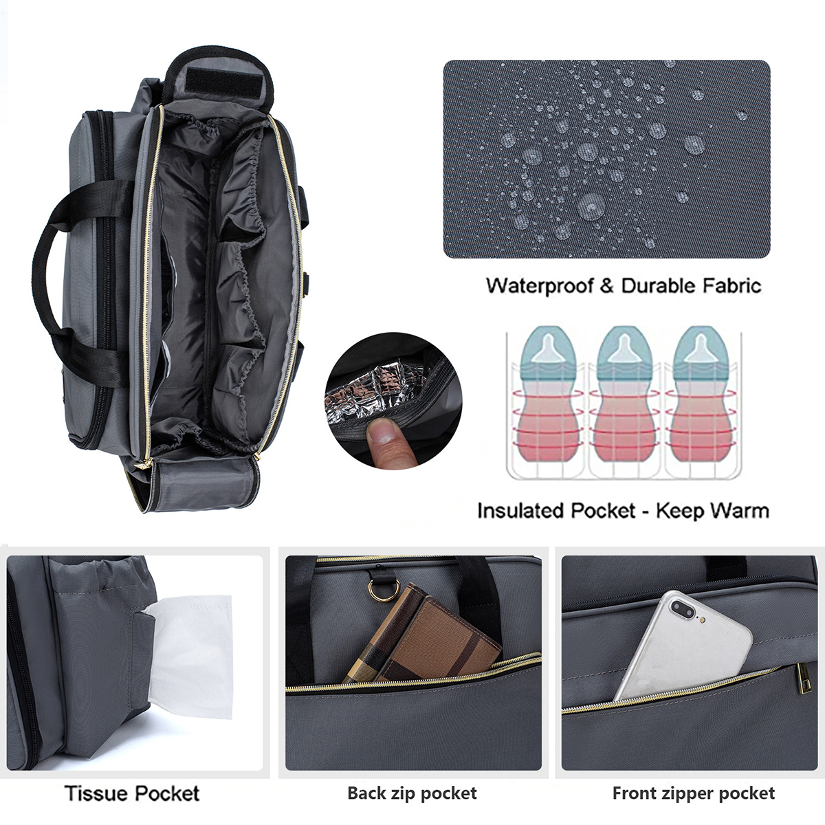 Mummy-Diaper-Bag-Portable-Multifunction-Backpack-Folding-Baby-Bed-Bag-with-Mattress-Outdoor-Travel-1846486-3