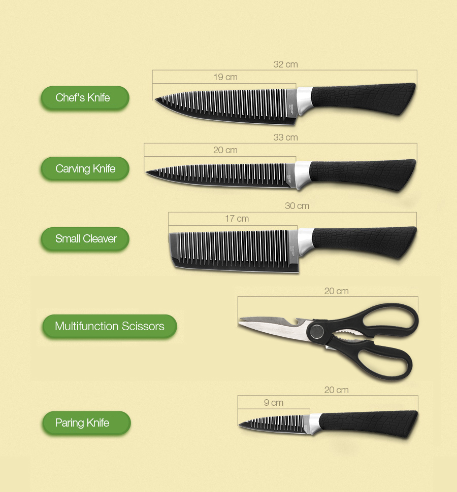 KC-3Cr13II-6-Pieces-3Cr13-Stainless-Steel-Kitchen-Knife-Set-Chef-Carving-Cleaver-Utility-Knife-1150450-2