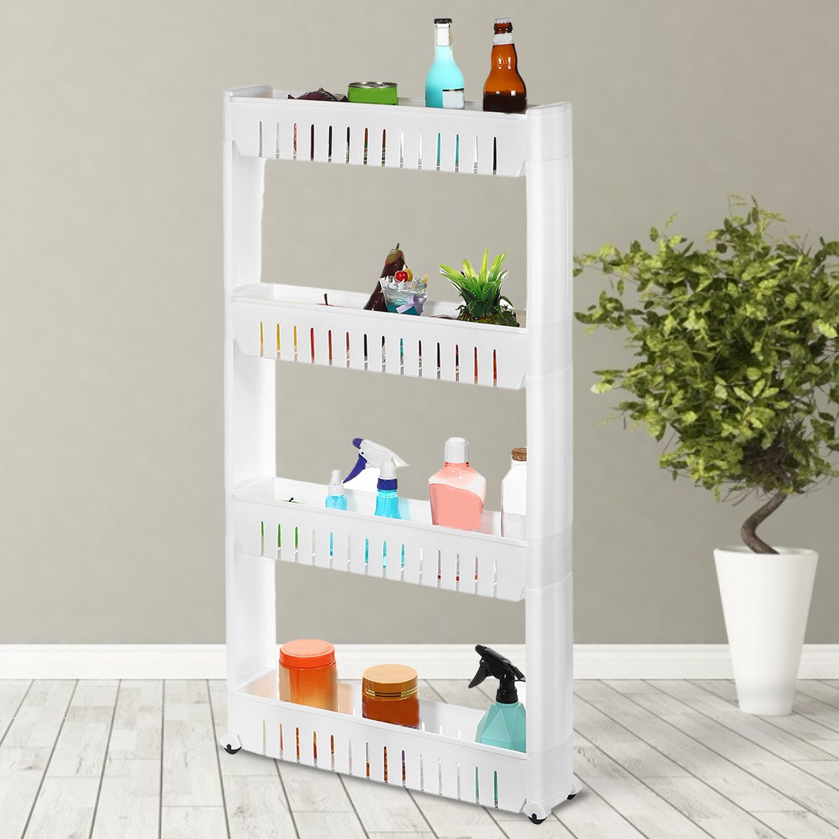 34-Layers-Multi-function-Rack-Shelf-Portable-Cart-Storage-for-Kitchen-Bathroom-Arrangement-1671779-2