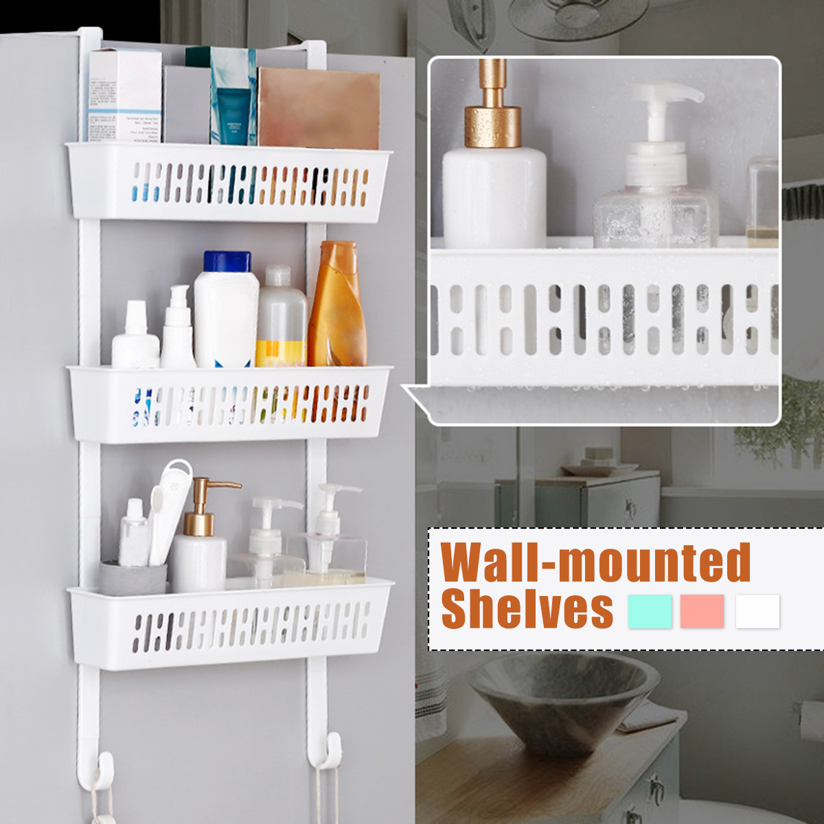 Wall-Mounted-Side-Refrigerator-Rack-3-Layer-Shelf-Kitchen-Storage-Rack-1646800-3