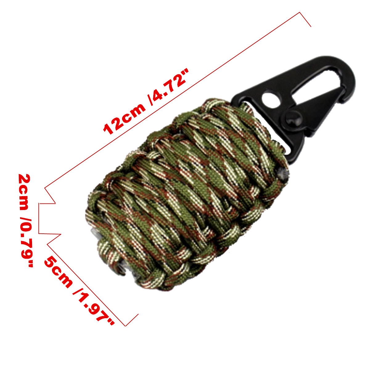 16Pcs-Outdoor-Paracord-Kit-Survival-Rope-Set-Fishing-Tools-Camping-Carabiner-Emergency-Gear-1283075-2