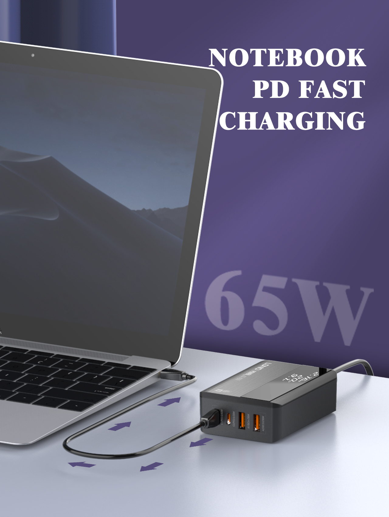 LDNIO-65W-4-Port-USB-PD-Charger-USB-C2-PD30--USB-A-2-QC30-Support-AFC-FCP-SCP-Fast-Charging-Wall-Cha-1943296-4