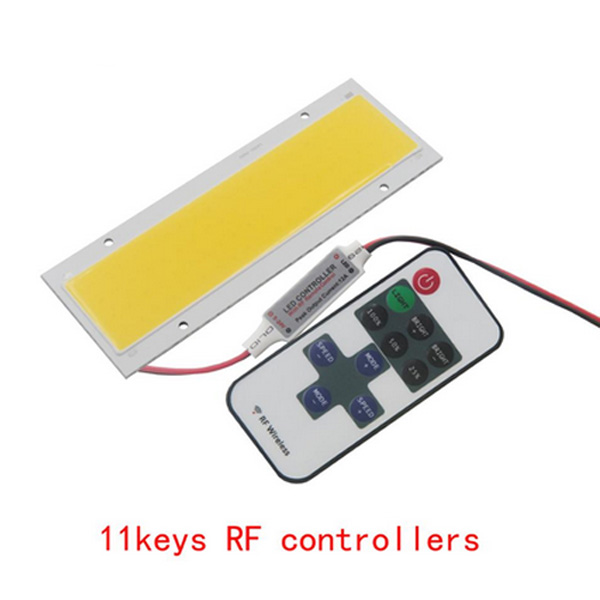 High-Power-DC12-14V-15W-LED-Beads-COB-Chip-Light-DIY-140x50mm-Dimmable-Flashing-Strip-with-RF-Remote-1284575-1