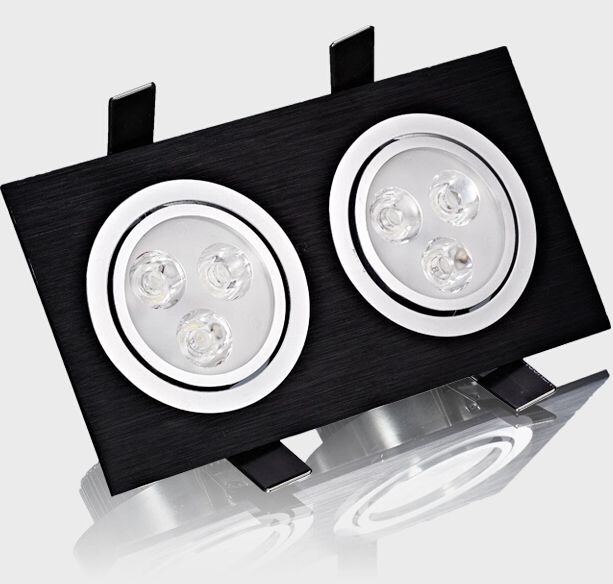 6W10W14W18W24W30W36W-Double-heads-Black-LED-Ceiling-Recessed-Light-Down-Light-85-260V-1055945-1