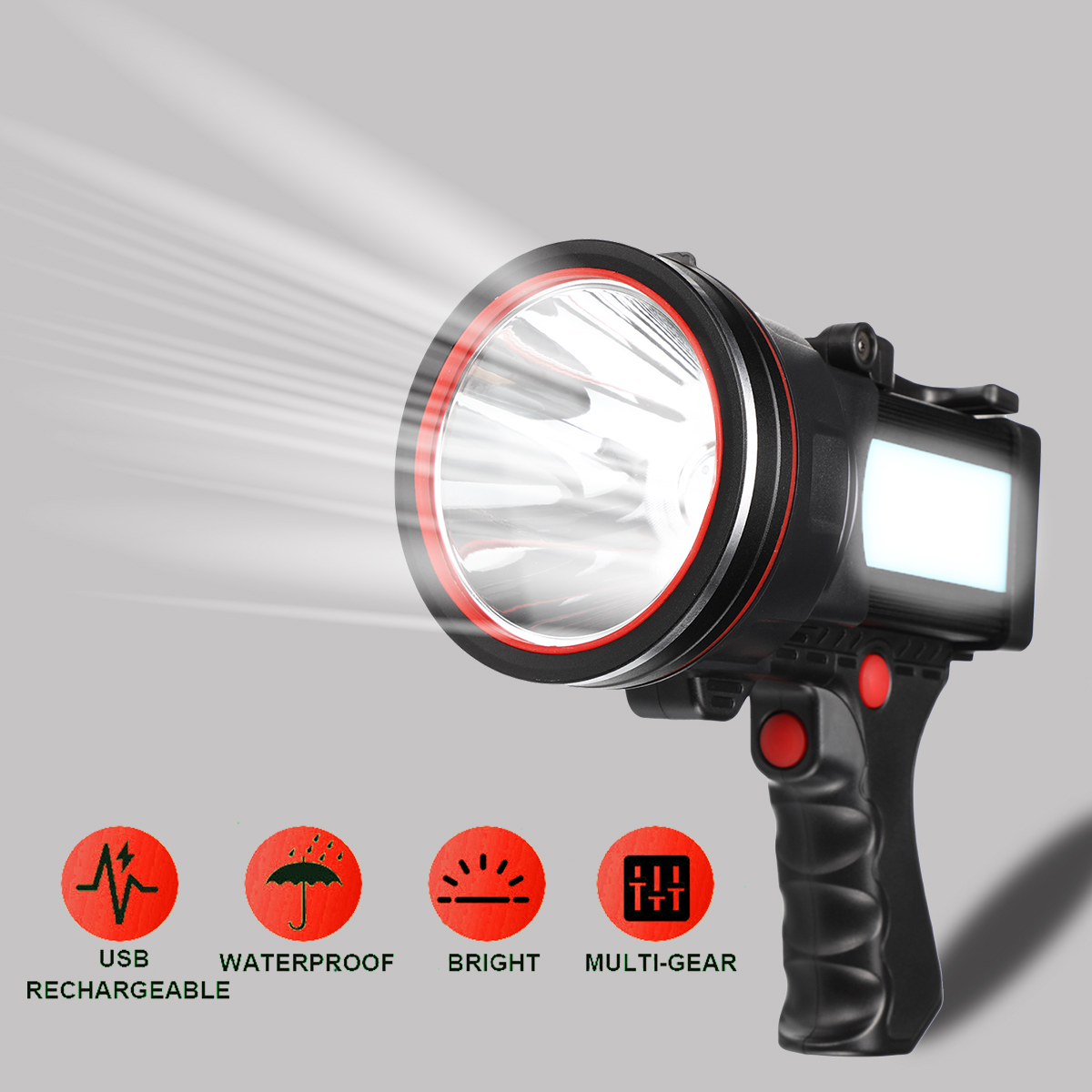 USB-Rechargeable-Multi-function-Strong-Light-Flashlight-Muti-gear-Waterproof-Handheld-Spotlight-for--1845304-2