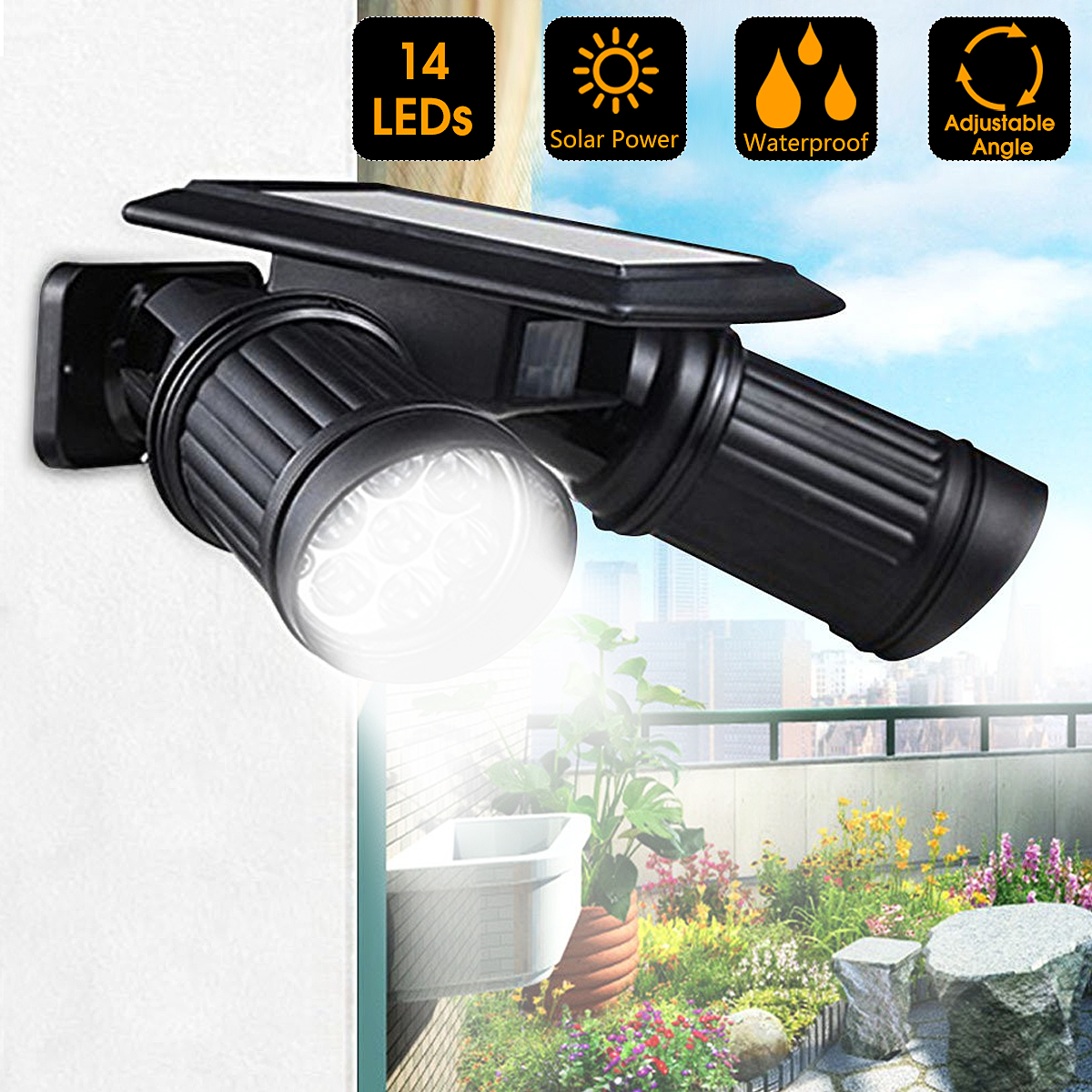 Drillpro-Solar-Powered-Motion-Light-Dual-Head-Adjustable-High-Output-Spotlight-Waterproof-Wall-Light-1339646-5