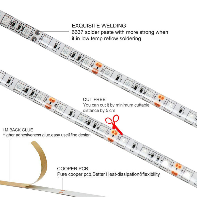 1M-SMD5050-RedBlue-51-Full-Spectrum-LED-Grow-Strip-Light--Hydroponic-Greenhouse-Plant-DC12V-1253137-3