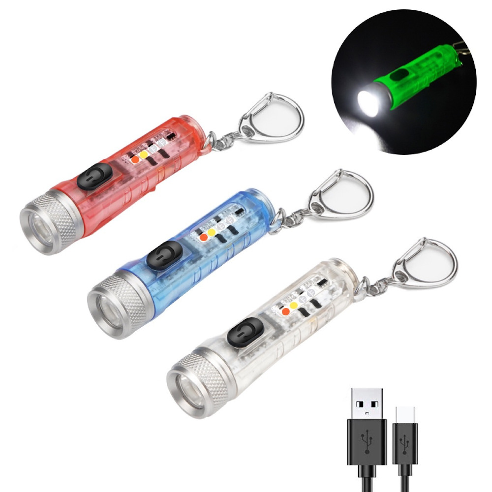 BIKIGHT-M300-GITD-Green-Self-luminous-400LM-6500K-EDC-Keychain-Flashlight-with-RGB-Sidelight-Magneti-1923505-1