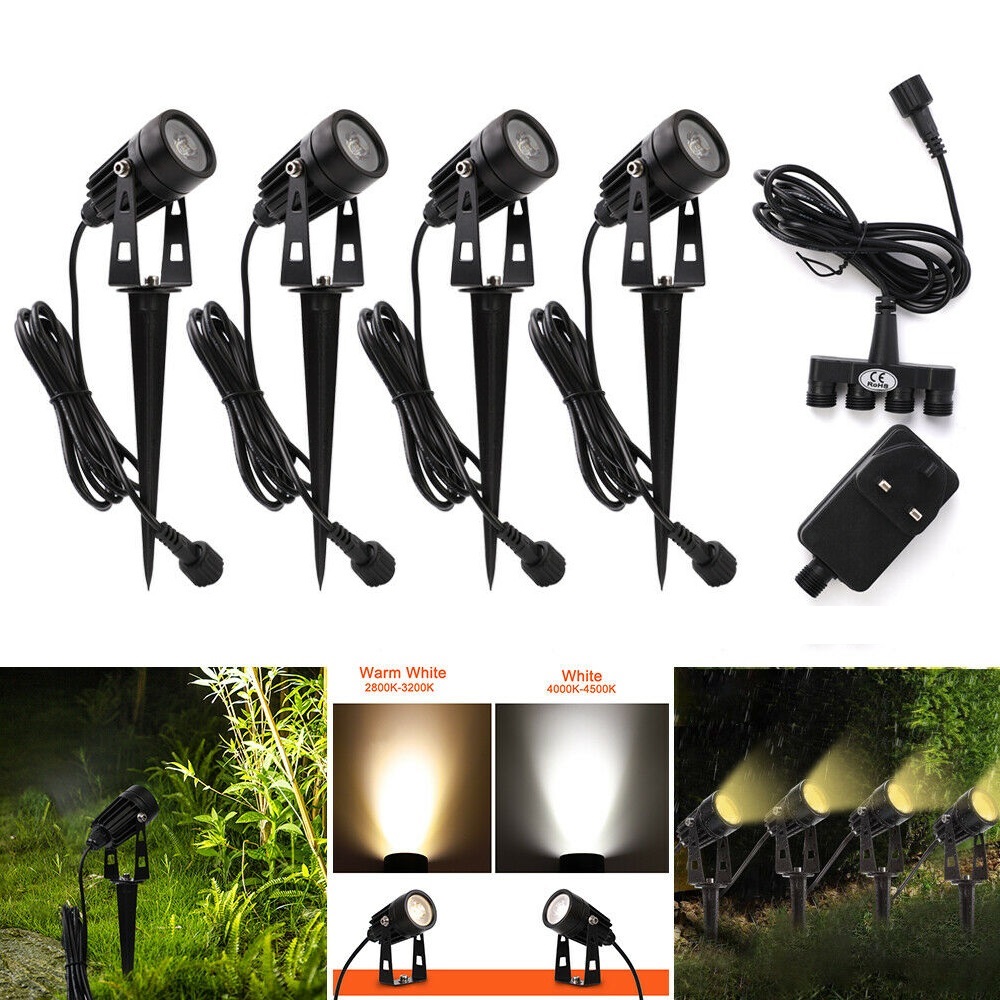 4pcs-Garden-Spotlight-COB-LED-Outdoor-Lights-Path-Yard-Landscape-Lamp-1827800-1