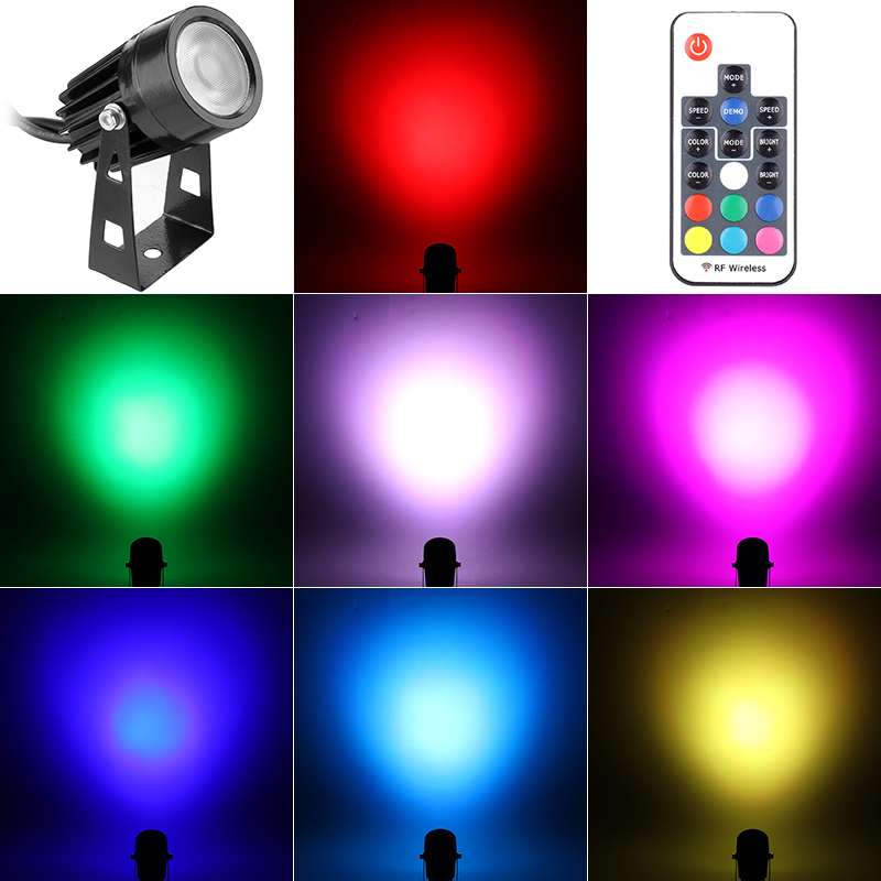 6Pcs-RGB-LED-Garden-Spike-Lights-Outdoor-Spotlights-Landscape-Lamp-Remote-1854127-3