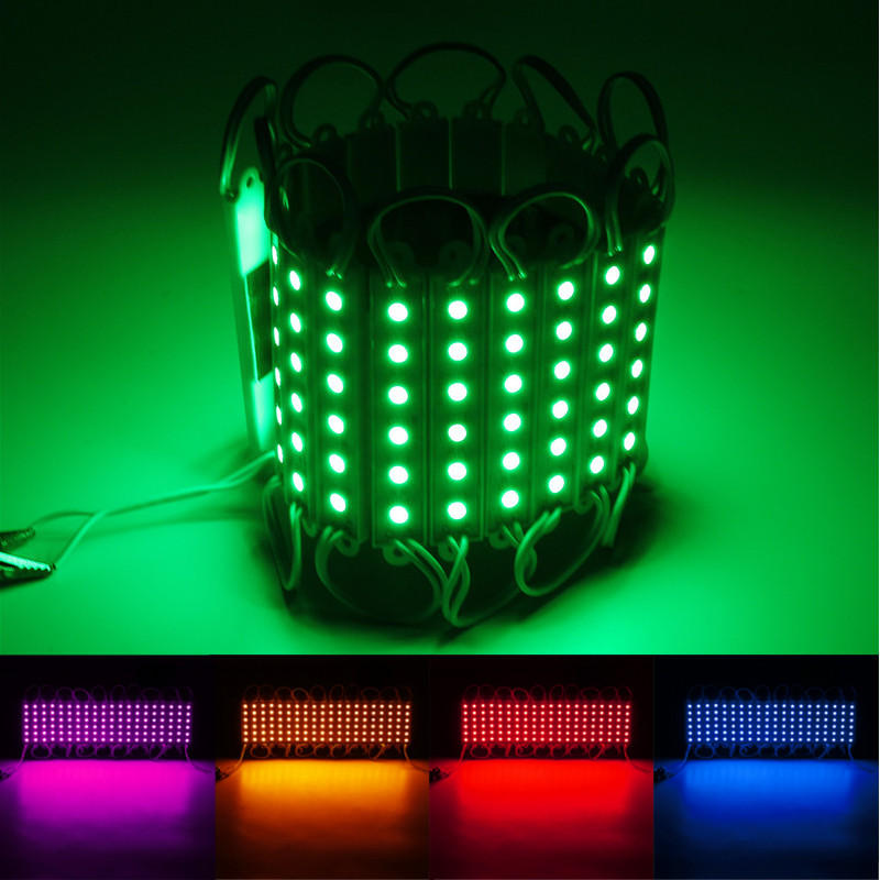 20PCS SMD5050 6LED Module Fairy Strip Waterproof Sign Design DIY Light DC12V