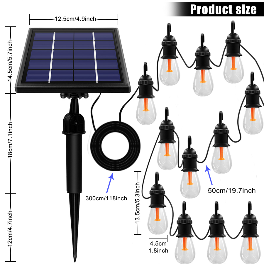 12-Bulbs-Solar-Light-String-Waterproof-Edison-48FT-Solar-Bulb-Lights-Decoration-Lighting-For-Garden--1827786-6