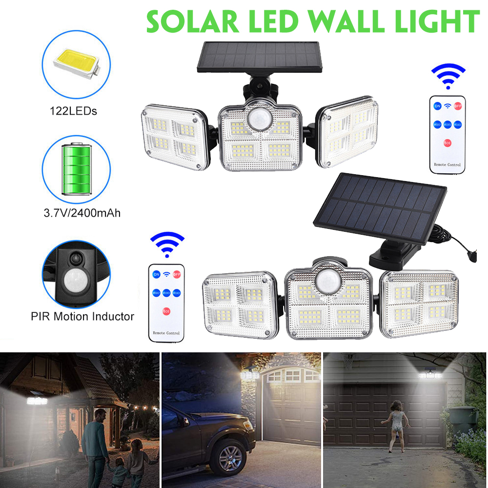 122LED-Solar-Walkway-Lights-3-Modes-Motion-Sensor-Outdoor-Garden-Street-Lamp-Adjustable-1865797-2