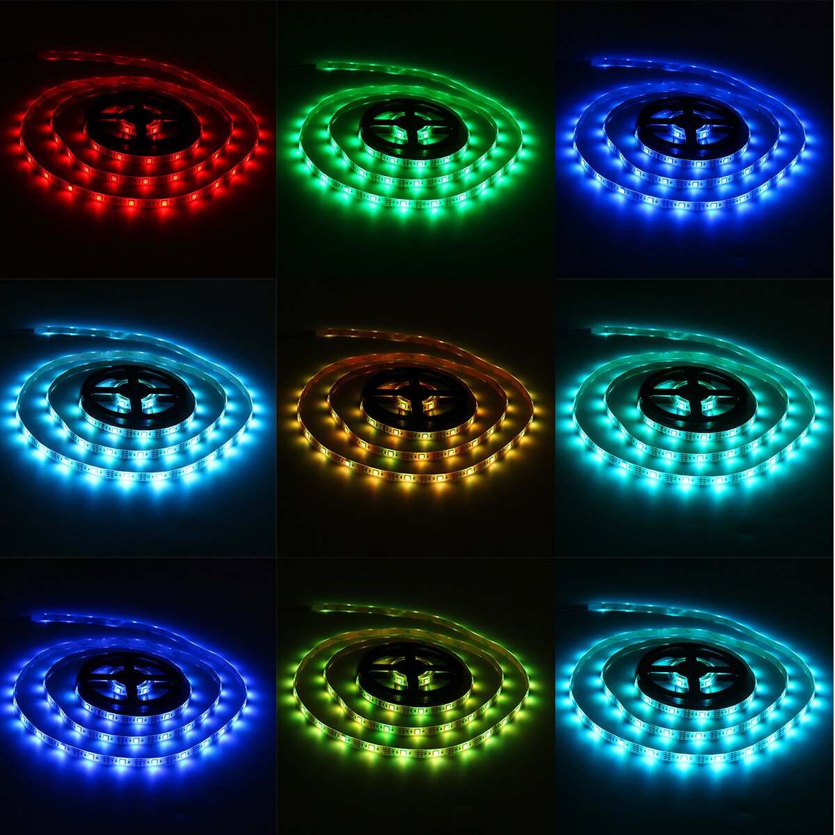 0.5M/1M/1.5M/2M/3M/5M USB 5050 LED Strip Light Waterproof RGB TV Backlight Kit with 24Keys Remote Control