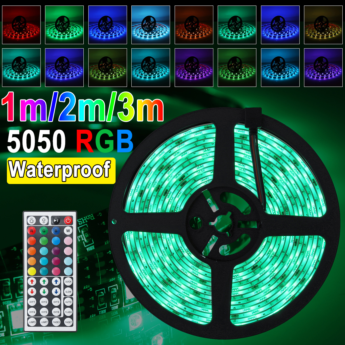 1M-2M-3M-IP65-LED-Strip-Light-RGB-5050-SMD-Indoor-Outdoor-Lamp-44-Key-Remote-Control--IR-Controller--1644292-1
