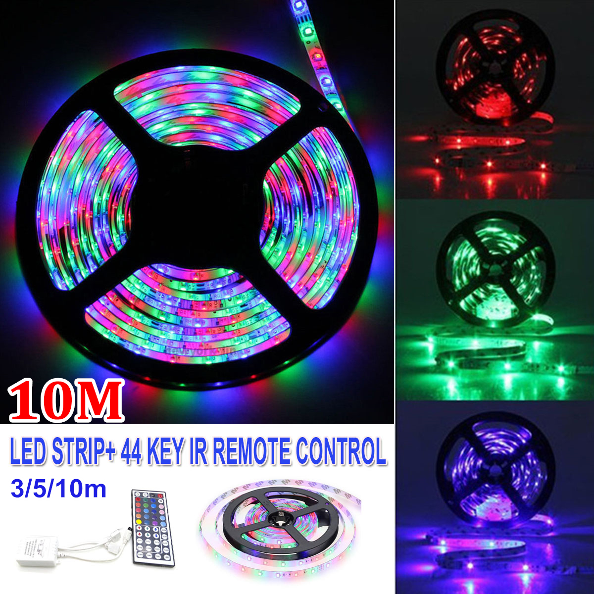 2PCS-10M-3528-SMD-RGB-600LED-Flexible-String-LED-Strip-Light-44-Key-IR-Remote-Control-1655315-2