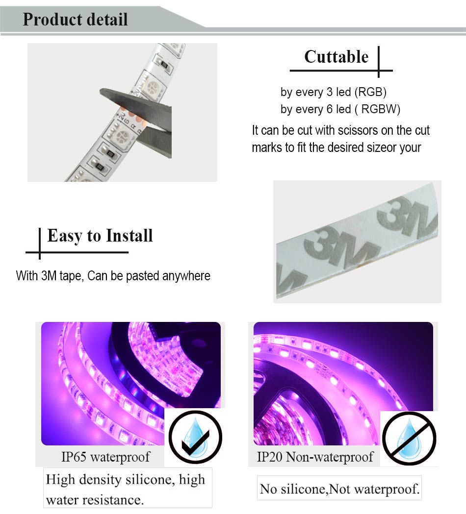 4x5M-SMD5050-Non-waterproof-LED-Strip-Light24G-RF-Remote-ControllerDC12V-Lighting-Transformer-1164163-9