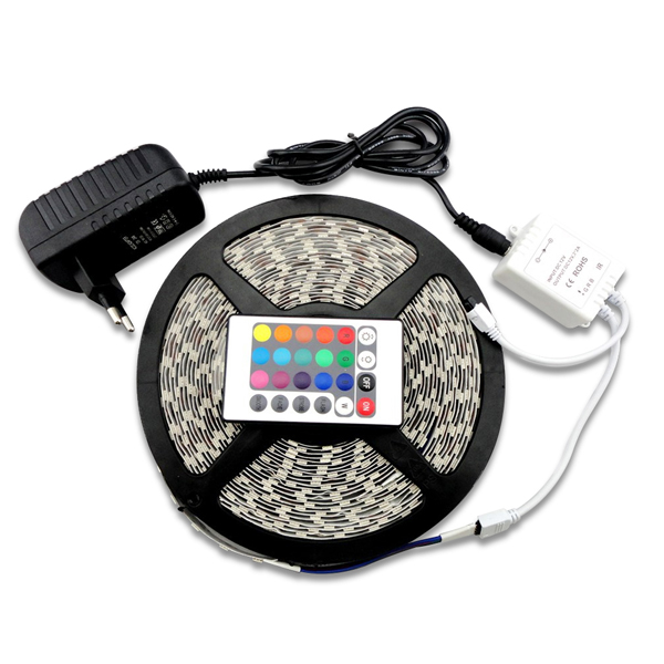 5M-SMD-3528-300-Non-Waterproof-LED-RGB-Strip-Flexible-Light-24-Key-IR-Remote--Power-Adapter-DC12V-1081256-3