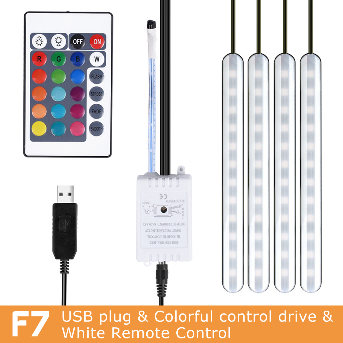 DC12V-10W-Car-Atmosphere-Light-USB-Colorful-Music-Voice-Control-LED-Rigid-Strip-Lamp--Remote-Control-1651600-3