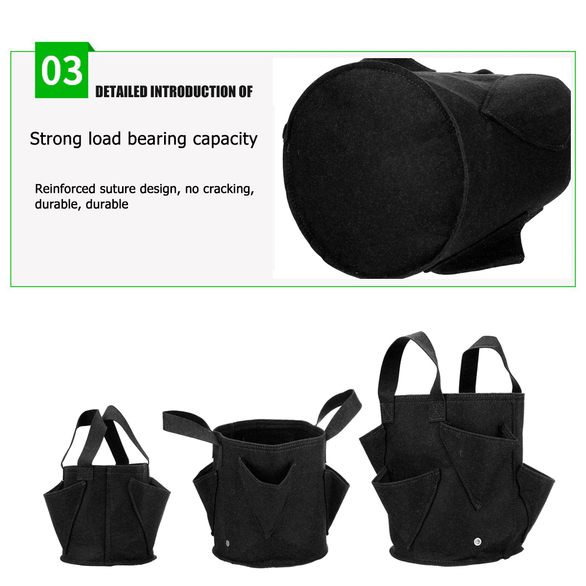 2mm-Ultra-Thick-Black-Round-Planting-Container-Non-Woven-Felt-Planter-Pot-Grow-Bags-Plants-Nursery-S-1544992-5