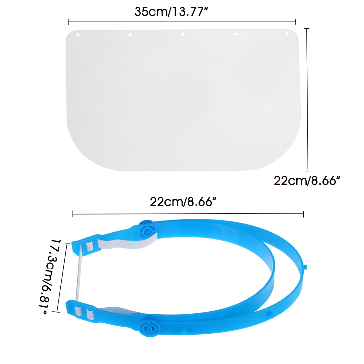 10Pcs-Shield1pcs-Support-Transparent-Protective-Full-Face-Visor-Protection-Safety-Adjustable-Work-Gu-1758249-3