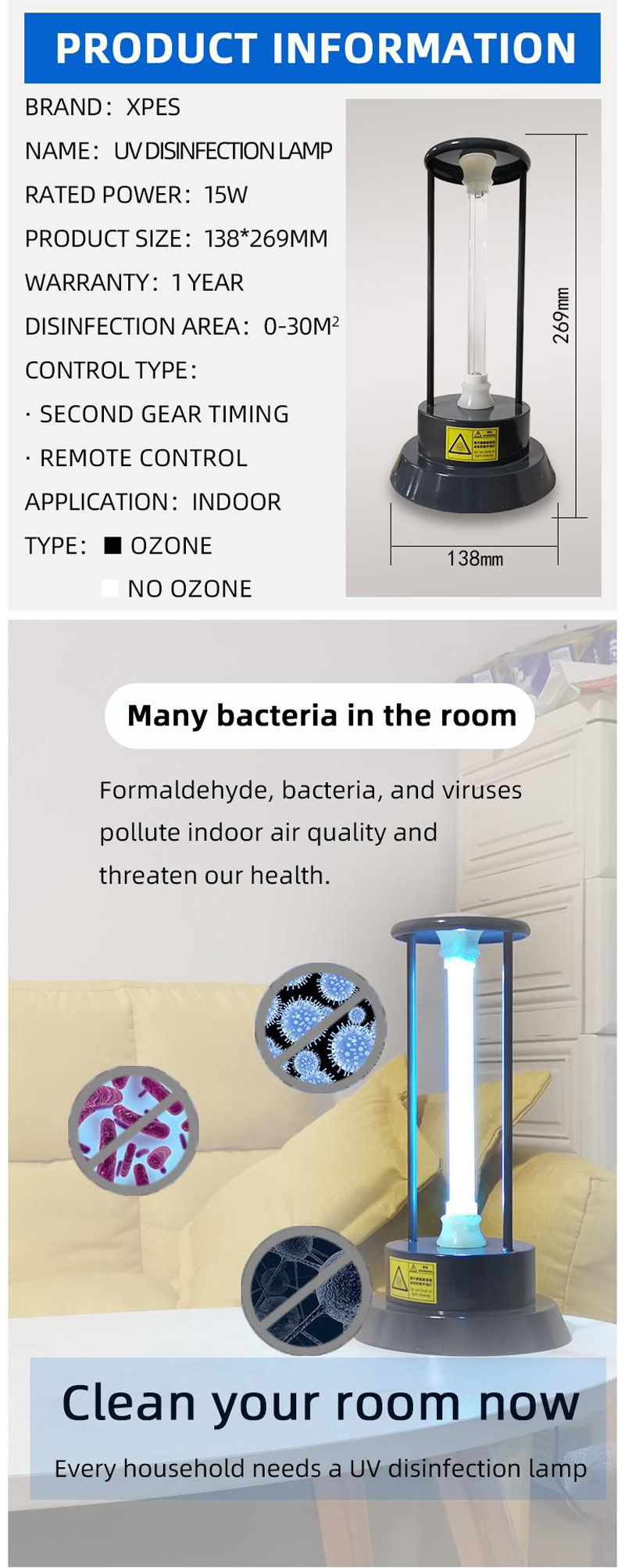 15W-UV-Disinfection-Bactericidal-Lamp-Sterilizer-Portable-Mite-Remote-Control-Ozone-Sterilization-Ho-1657799-2