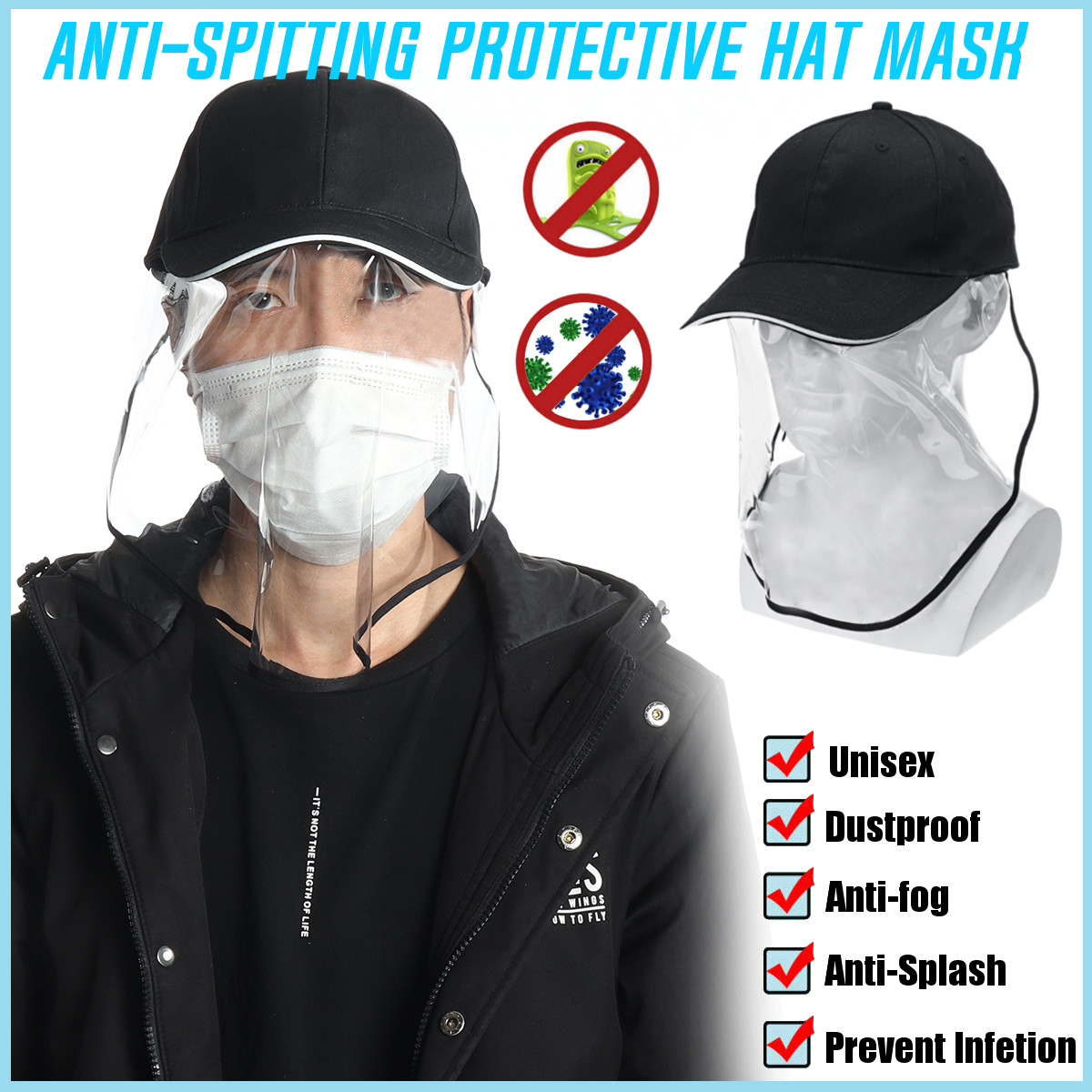 Anti-spitting-Cover-Eyes-Protective-Shopping-Fisherman-Baseball-Hat-Cap-Cover-Unisex-1658260-1