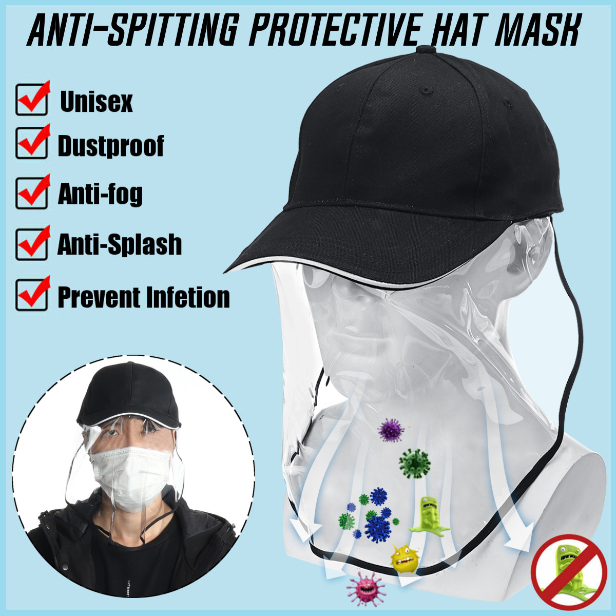 Anti-spitting-Cover-Eyes-Protective-Shopping-Fisherman-Baseball-Hat-Cap-Cover-Unisex-1658260-2