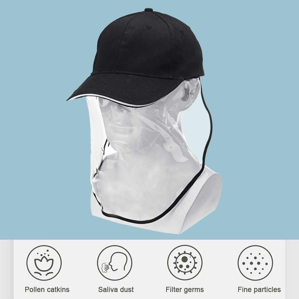 Anti-spitting-Cover-Eyes-Protective-Shopping-Fisherman-Baseball-Hat-Cap-Cover-Unisex-1658260-4