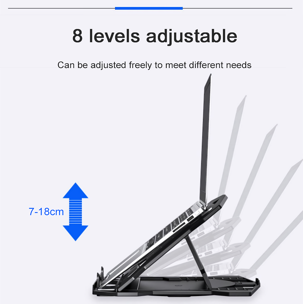 Laptop-Stand-Holder-Computer-Bracket-Laptop-Riser-Laptop-Cooling-Pad-8-Levels-Adjustable-with-Mobile-1787575-2