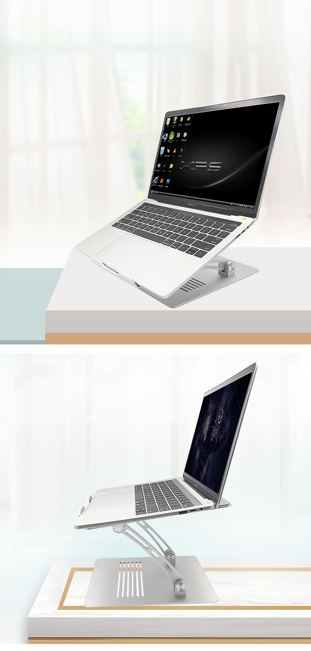 SENZANS-Laptop-Stand-Bracket-Portable-Adjustable-Ergonomic-Lifting-Desktop-Cooling-Pad-for-11-173-in-1937965-11