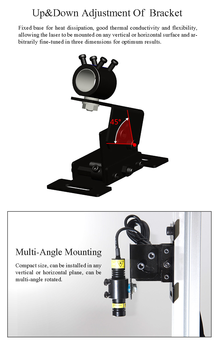 MTOLASER-135mm-235mm-Laser-Module-Pointer-Holder-Adjustable-Height-Horizontal-Position-Wall-Mount-Cl-1434392-3