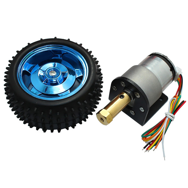 12V-320rpm12V-107rpm6V-160rpm-DC-Gear-Motor-Encoder-Motor-with-Mounting-Bracket-and-Wheel-1059966-7