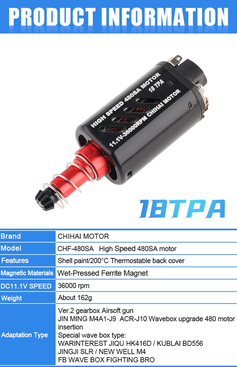 CHIHAI-CHF-480SA-138W-High-Speed-Motor-18TPA-36000RPM-For-Ver2-Gearbox-Airsoft-Motor-1919276-5