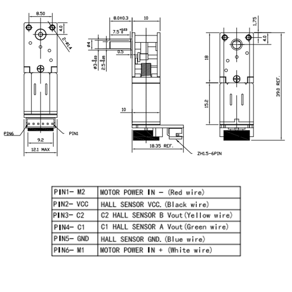 Chihai-CHF-GW12T-N20VA-Gear-Motor-DC-12V-Encoding-Worm-Geared-Motor-1737323-6