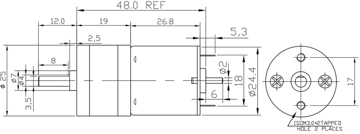 Chihai-DC-74V-340rpm-550rpm-Reduction-Motor-DC-Geared-Motor-with-Bracket-and-Wheel-1552803-10